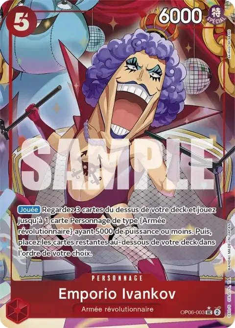 Carte One Piece Emporio Ivankov OP06-003 · parallèle 3, extension One Piece Card the Best