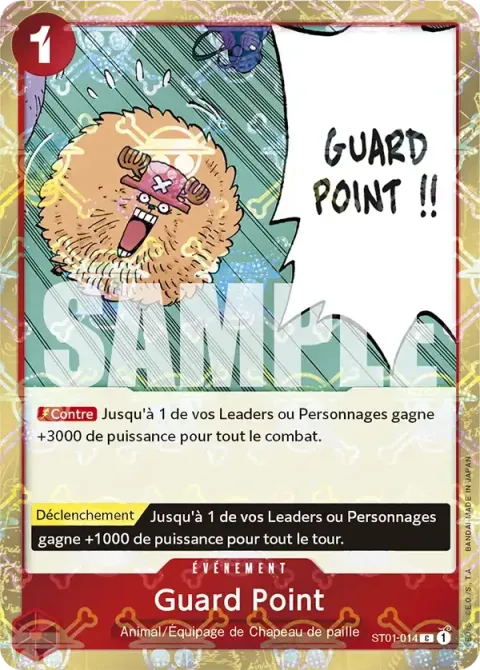 Carte One Piece Guard Point ST01-014 · parallèle 2, extension One Piece Card the Best