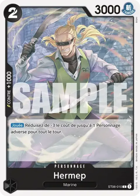 Carte One Piece Hermep ST06-010 · parallèle, extension One Piece Card the Best