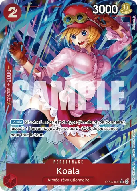 Carte One Piece Koala OP05-006 · parallèle 2, extension One Piece Card the Best