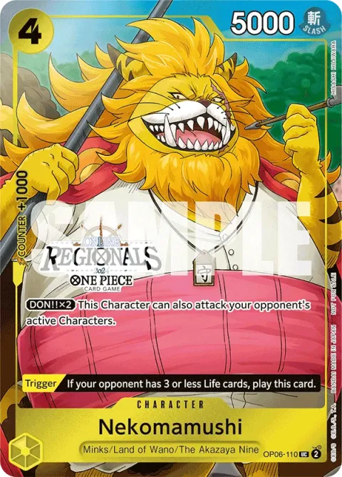 Carte One Piece Nekomamushi OP06-110 · parallèle, extension One Piece Card the Best