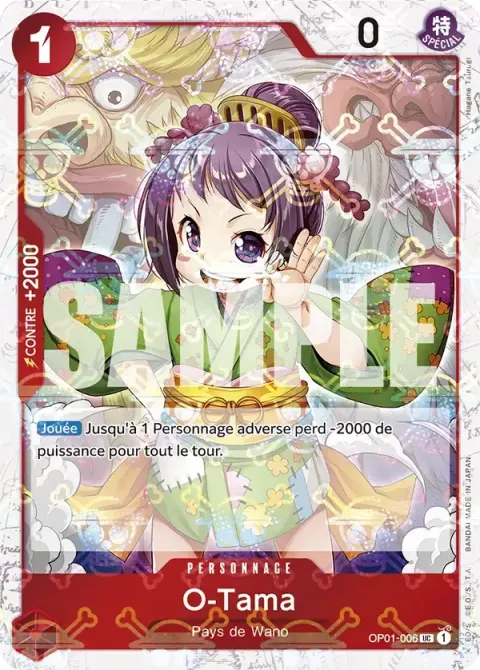 Carte One Piece O-Tama OP01-006 · parallèle 2, extension One Piece Card the Best