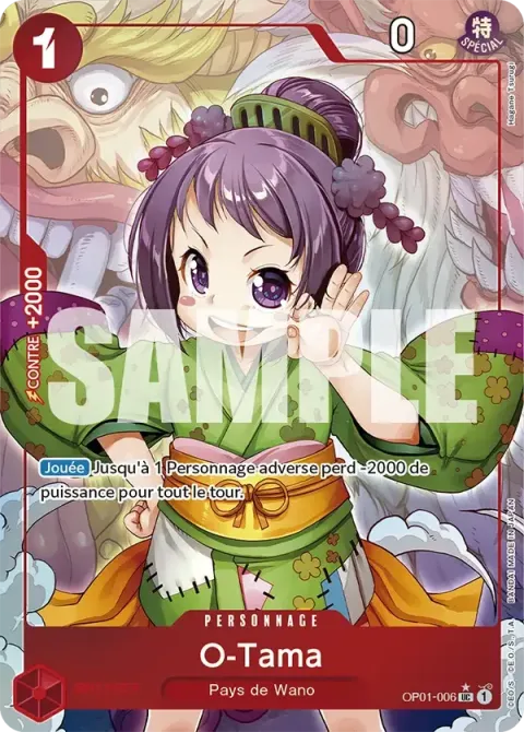 Carte One Piece O-Tama OP01-006 · parallèle 3, extension One Piece Card the Best