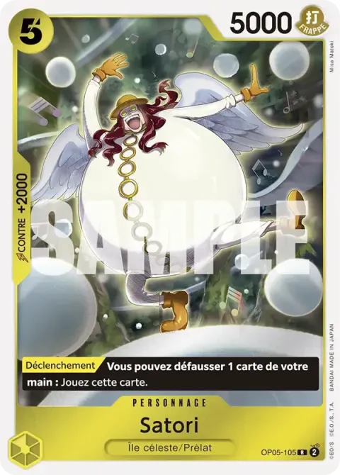 Carte One Piece Satori OP05-105 · parallèle, extension One Piece Card the Best