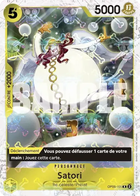 Carte One Piece Satori OP05-105 · parallèle 2, extension One Piece Card the Best