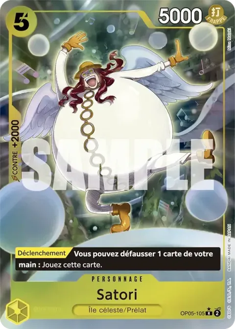 Carte One Piece Satori OP05-105 · parallèle 3, extension One Piece Card the Best