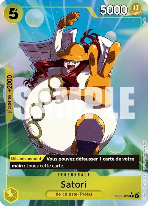Carte One Piece Satori OP05-105 · parallèle 4, extension One Piece Card the Best