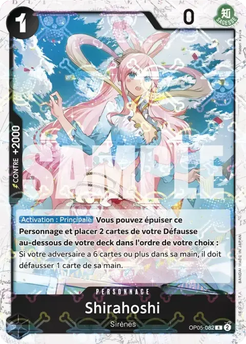 Carte One Piece Shirahoshi OP05-082 · parallèle 2, extension One Piece Card the Best