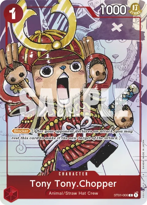 Carte One Piece Tony Tony.Chopper ST01-006 · parallèle 2, extension One Piece Card the Best