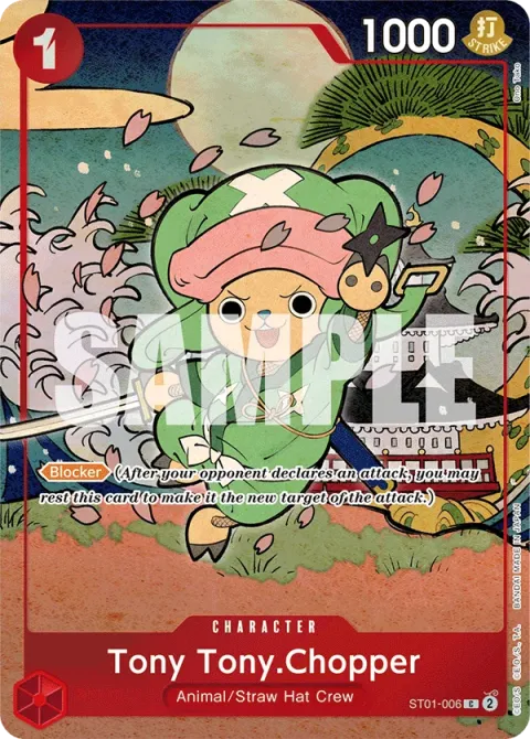 Carte One Piece Tony Tony.Chopper ST01-006 · parallèle 4, extension One Piece Card the Best