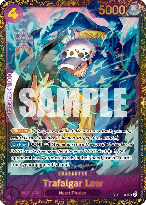Carte One Piece Trafalgar Law ST10-010 · parallèle, extension One Piece Card the Best