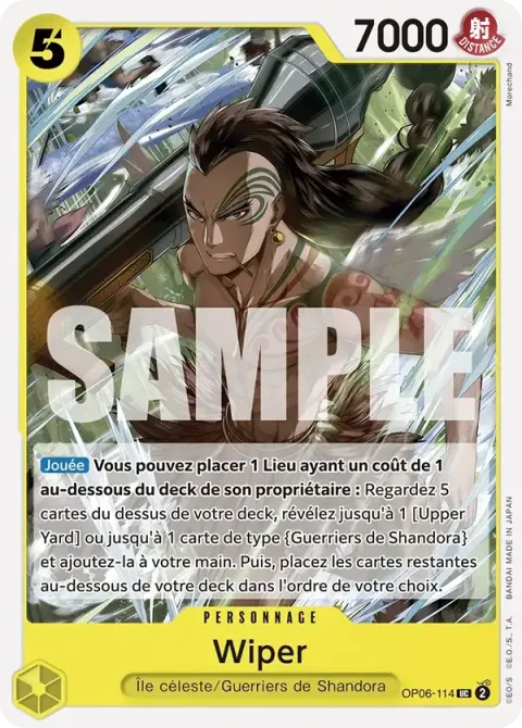 Carte One Piece Wiper OP06-114 · parallèle, extension One Piece Card the Best
