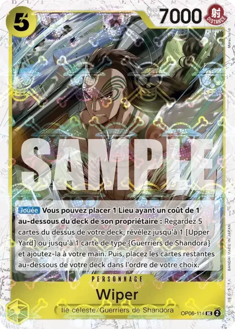 Carte One Piece Wiper OP06-114 · parallèle 2, extension One Piece Card the Best