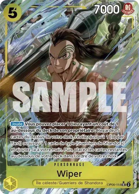 Carte One Piece Wiper OP06-114 · parallèle 3, extension One Piece Card the Best