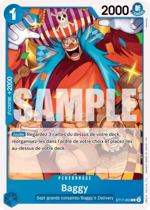 Carte One Piece Baggy ST17-003, extension One Piece Card the Best VOL.2