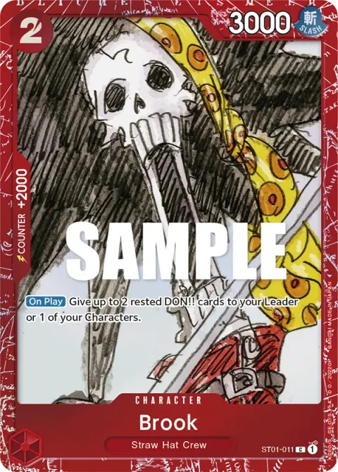 Carte One Piece Brook ST01-011 · parallèle, extension One Piece Card the Best VOL.2