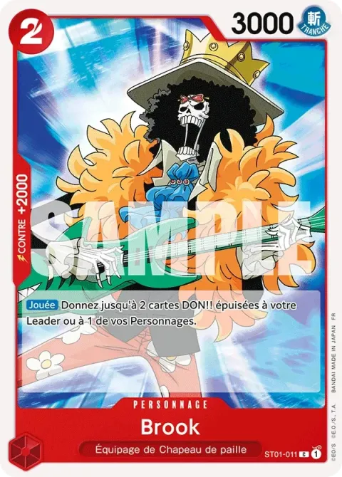 Carte One Piece Brook ST01-011, extension One Piece Card the Best VOL.2