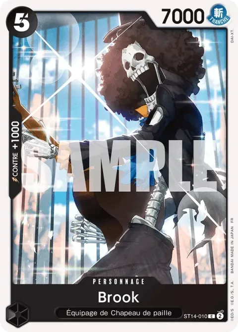 Carte One Piece Brook ST14-010, extension One Piece Card the Best VOL.2