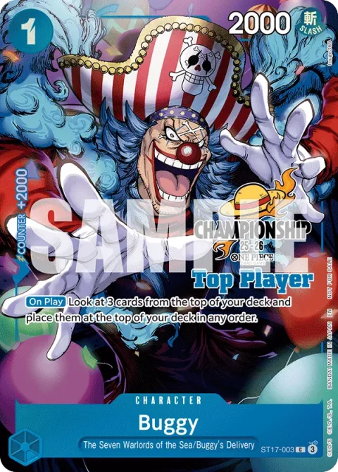 Carte One Piece Buggy ST17-003 · parallèle, extension One Piece Card the Best VOL.2