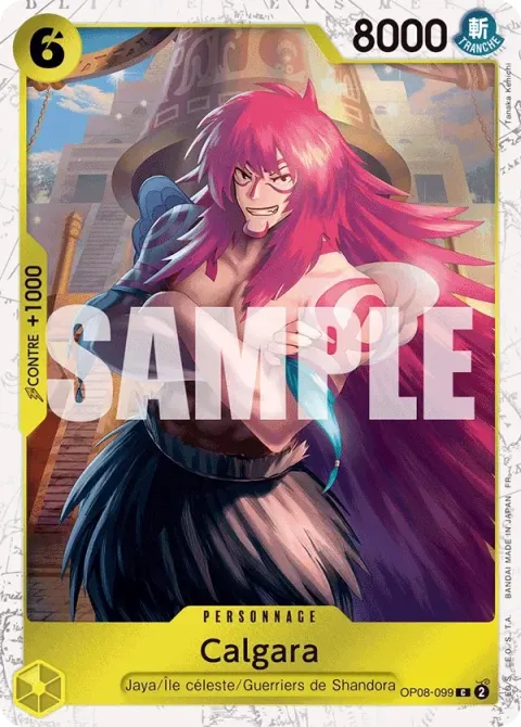 Carte One Piece Calgara OP08-099 · parallèle, extension One Piece Card the Best VOL.2