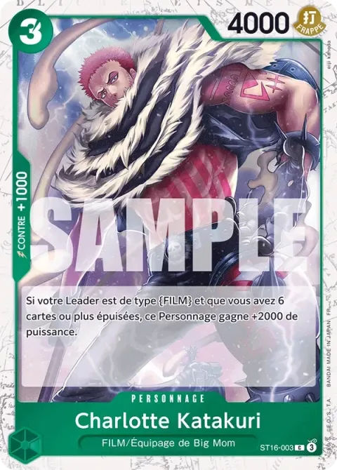 Carte One Piece Charlotte Katakuri ST16-003 · parallèle, extension One Piece Card the Best VOL.2