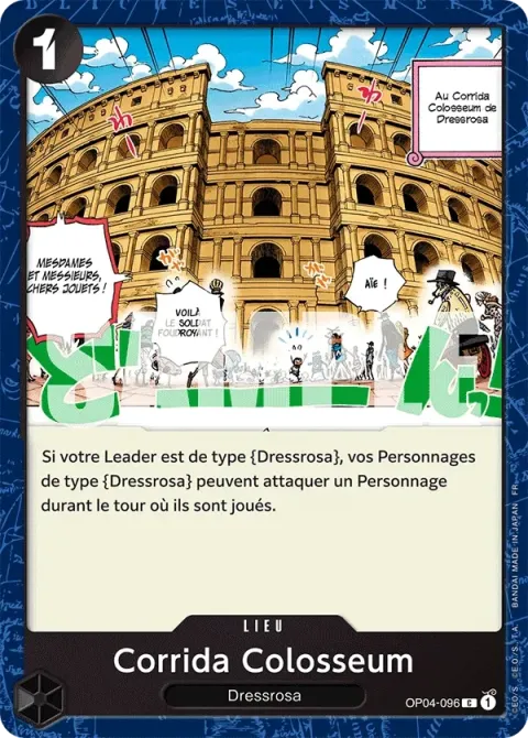 Carte One Piece Corrida Colosseum OP04-096, extension One Piece Card the Best VOL.2