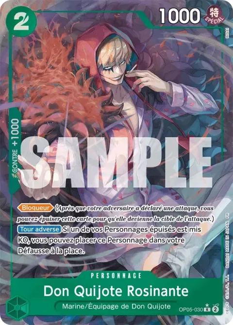 Carte One Piece Don Quijote Rosinante OP05-030 · parallèle, extension One Piece Card the Best VOL.2
