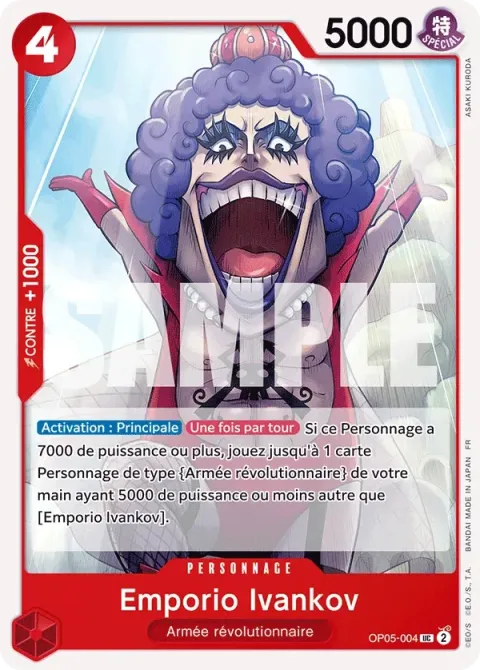 Carte One Piece Emporio Ivankov OP05-004, extension One Piece Card the Best VOL.2