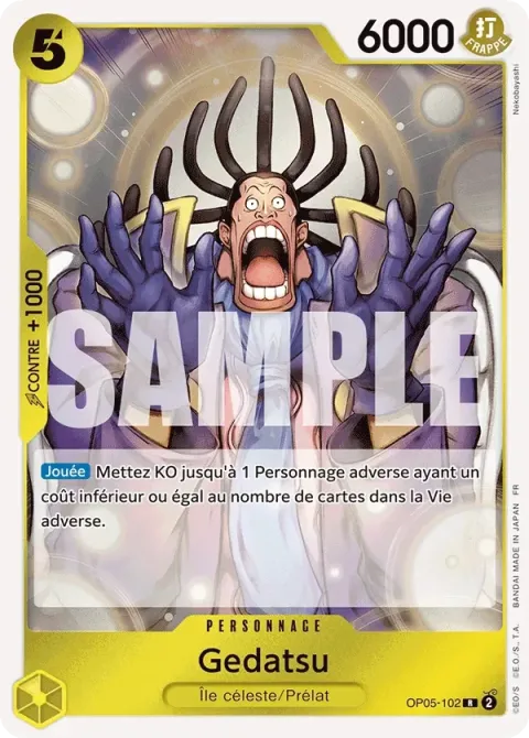 Carte One Piece Gedatsu OP05-102, extension One Piece Card the Best VOL.2