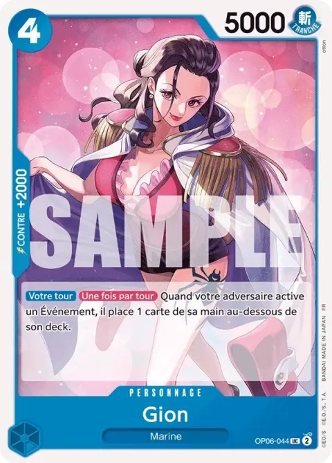 Carte One Piece Gion OP06-044, extension One Piece Card the Best VOL.2