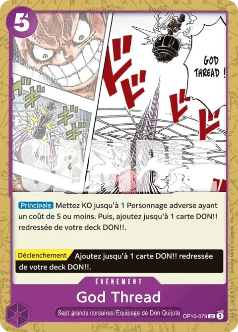 Carte One Piece God Thread OP10-079, extension One Piece Card the Best VOL.2
