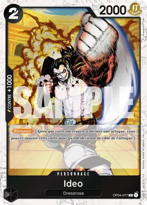 Carte One Piece Ideo OP04-077 · parallèle, extension One Piece Card the Best VOL.2
