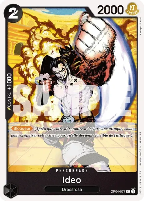 Carte One Piece Ideo OP04-077, extension One Piece Card the Best VOL.2