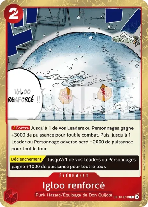 Carte One Piece Igloo renforcé OP10-018 · parallèle, extension One Piece Card the Best VOL.2