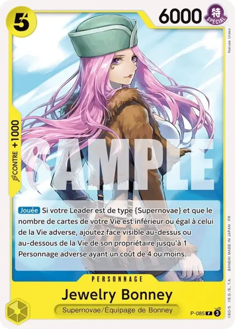 Carte One Piece Jewelry Bonney P-085, extension One Piece Card the Best VOL.2