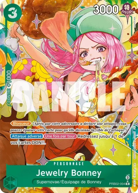 Carte One Piece Jewelry Bonney PRB02-004 · parallèle, extension One Piece Card the Best VOL.2