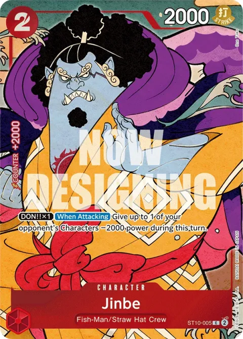 Carte One Piece Jinbe ST10-005 · parallèle, extension One Piece Card the Best VOL.2