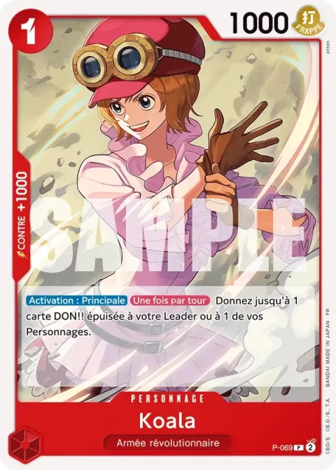 Carte One Piece Koala P-069, extension One Piece Card the Best VOL.2