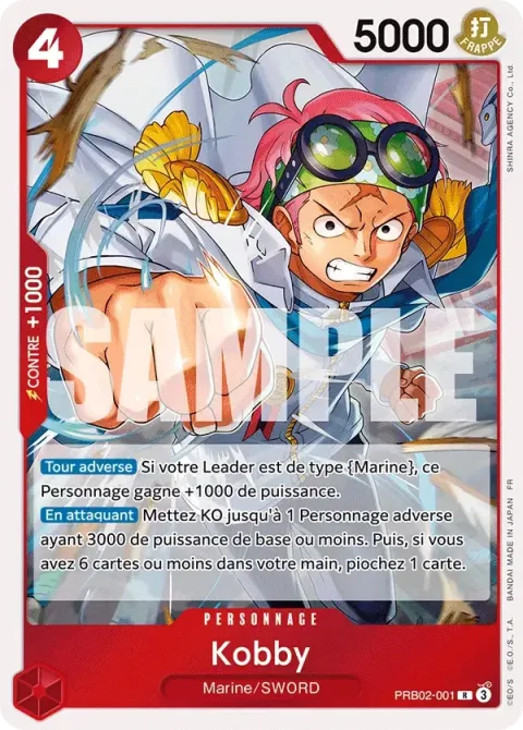 Carte One Piece Kobby PRB02-001, extension One Piece Card the Best VOL.2
