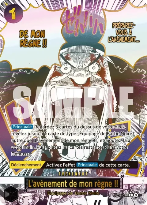 Carte One Piece L’avènement de mon règne !! OP09-096 · parallèle, extension One Piece Card the Best VOL.2