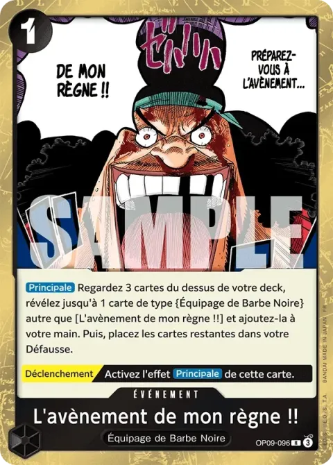Carte One Piece L’avènement de mon règne !! OP09-096, extension One Piece Card the Best VOL.2