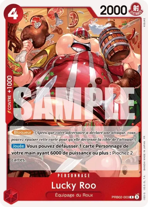 Carte One Piece Lucky Roo PRB02-003, extension One Piece Card the Best VOL.2