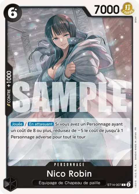 Carte One Piece Nico Robin ST14-007, extension One Piece Card the Best VOL.2