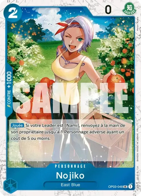 Carte One Piece Nojiko OP03-048 · parallèle, extension One Piece Card the Best VOL.2