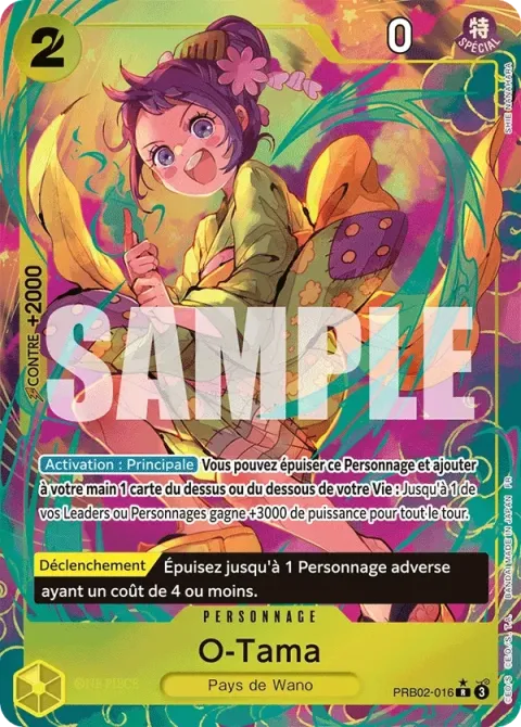 Carte One Piece O-Tama PRB02-016 · parallèle, extension One Piece Card the Best VOL.2