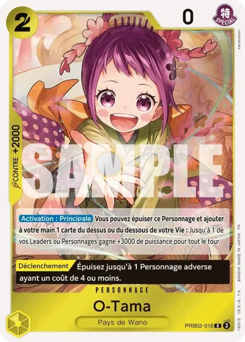 Carte One Piece O-Tama PRB02-016, extension One Piece Card the Best VOL.2