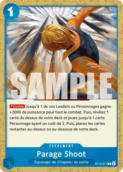 Carte One Piece Parage Shoot ST12-017, extension One Piece Card the Best VOL.2