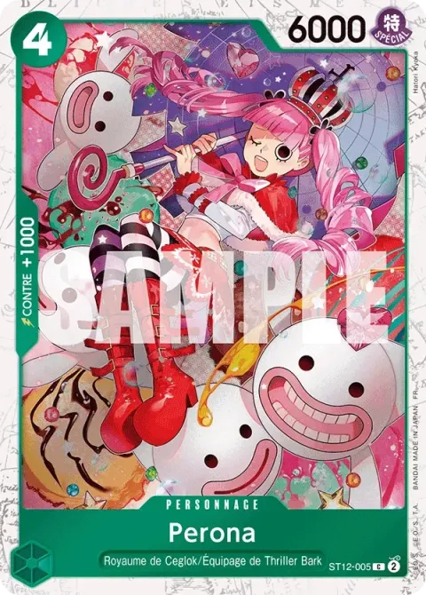 Carte One Piece Perona ST12-005 · parallèle, extension One Piece Card the Best VOL.2