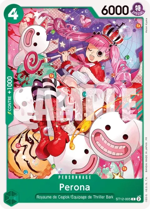 Carte One Piece Perona ST12-005, extension One Piece Card the Best VOL.2