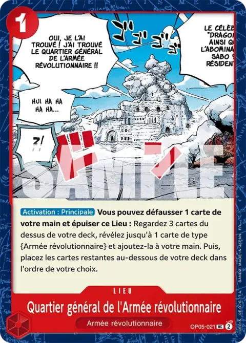 Carte One Piece Quartier général de l’Armée révolutionnaire OP05-021, extension One Piece Card the Best VOL.2